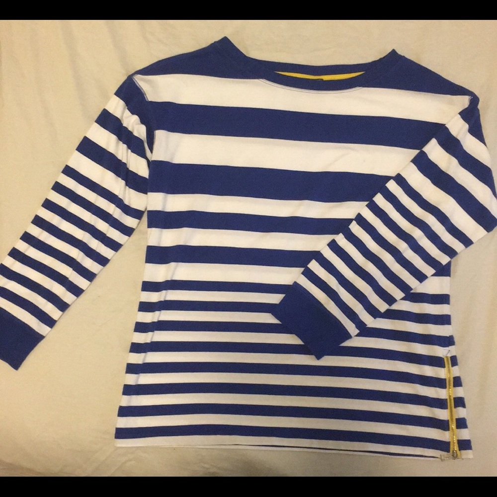 Ralph Lauren blue & white striped long sleeve